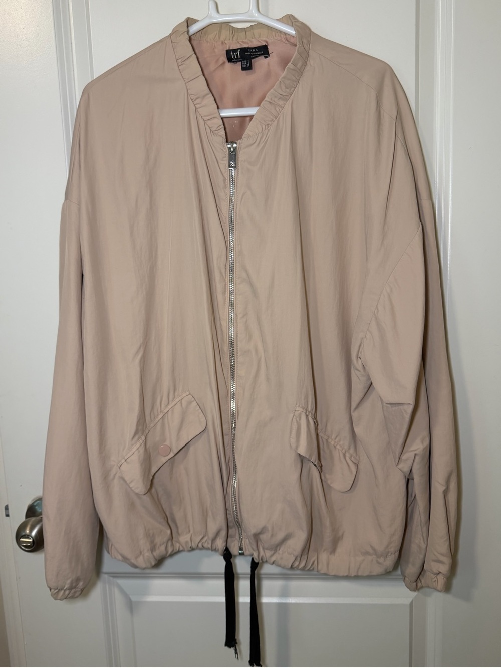 Zara Light Blush Bomber Jacket